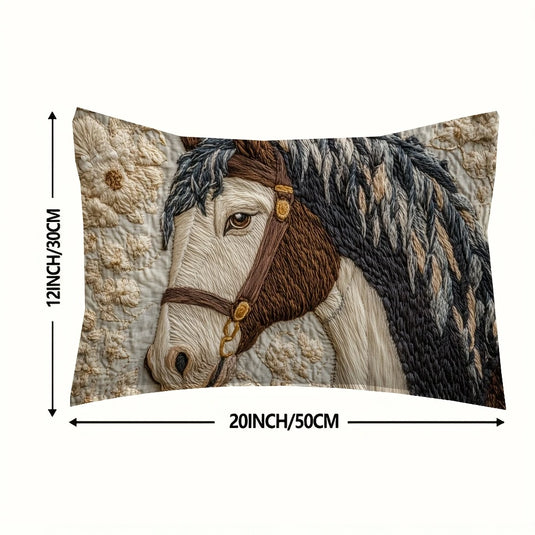 TMPL2 - 12" x 20" Majestic Horse Throw Pillow