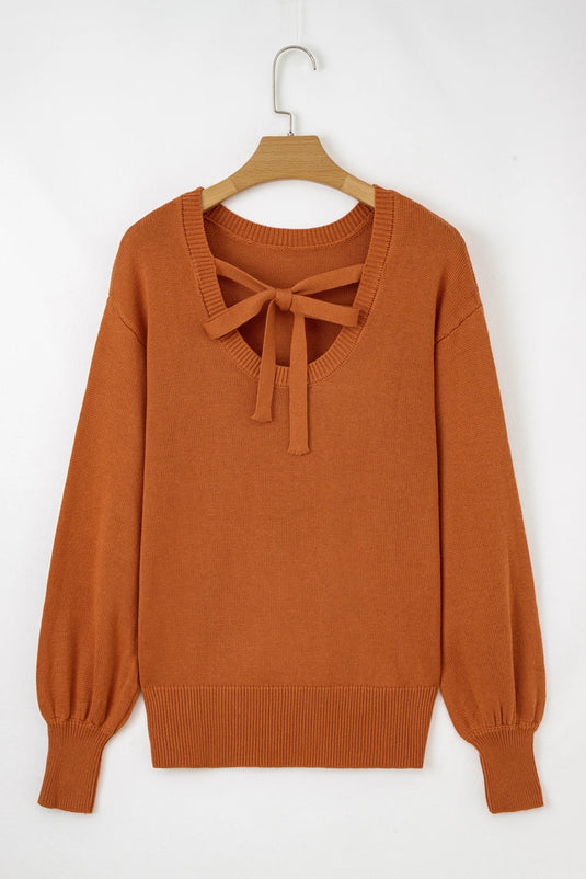 DLLS1131 - Ladies Gold Flame Solid Color Ribbed Trim Drop Shoulder Sweater