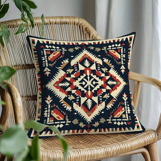 TMPL19 - 1 Piece Aztec Print Throw Pillow