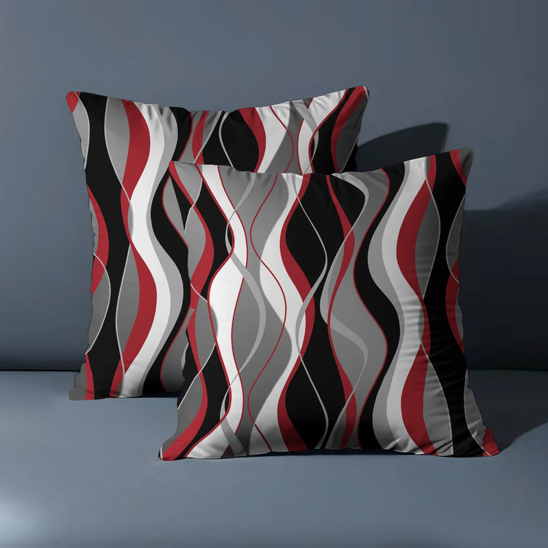 Load image into Gallery viewer, TMPL105 - 2 Piece Set - 18&quot; x 18&quot; Abstract Print Throw Pillows
