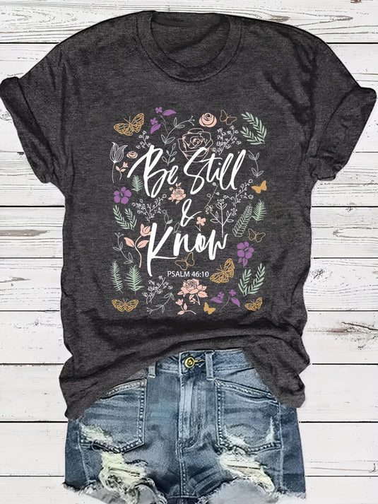 TMTSHT96 - Women's Be Still & Know T Shirt