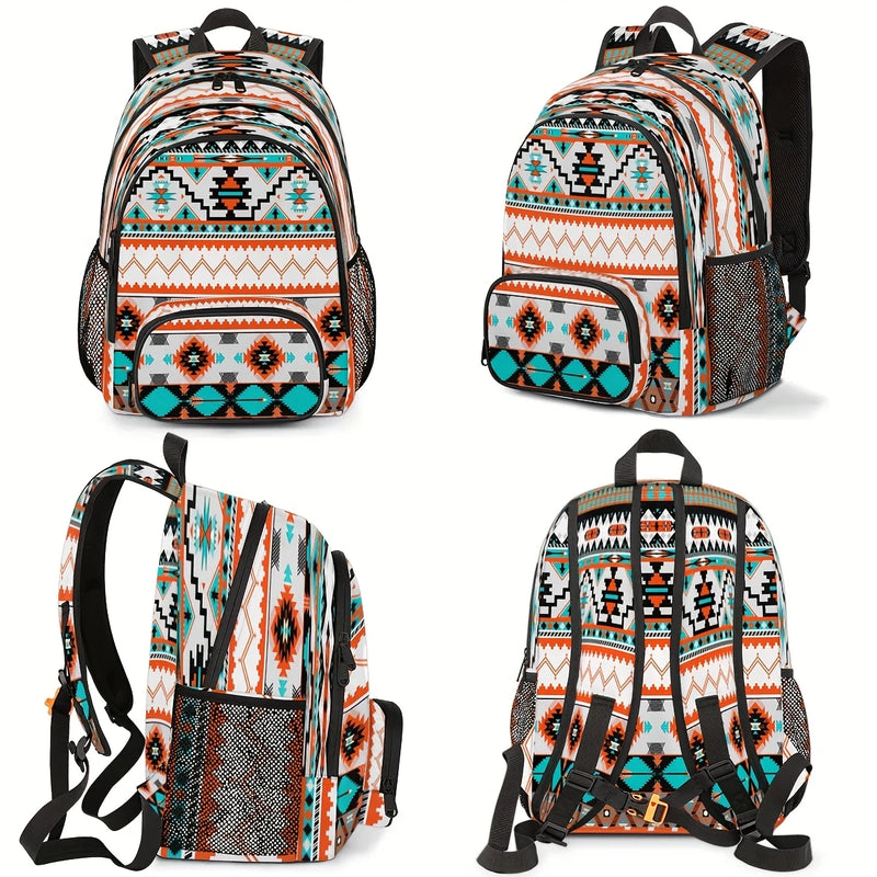 Load image into Gallery viewer, TMBKPK1 - Aztec Pattern Backpack
