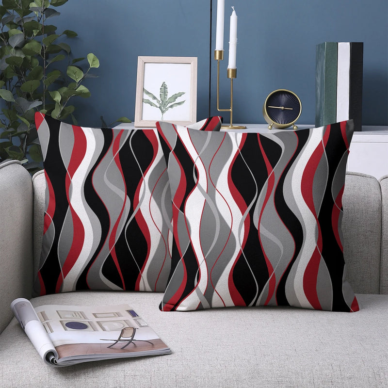 Load image into Gallery viewer, TMPL105 - 2 Piece Set - 18&quot; x 18&quot; Abstract Print Throw Pillows
