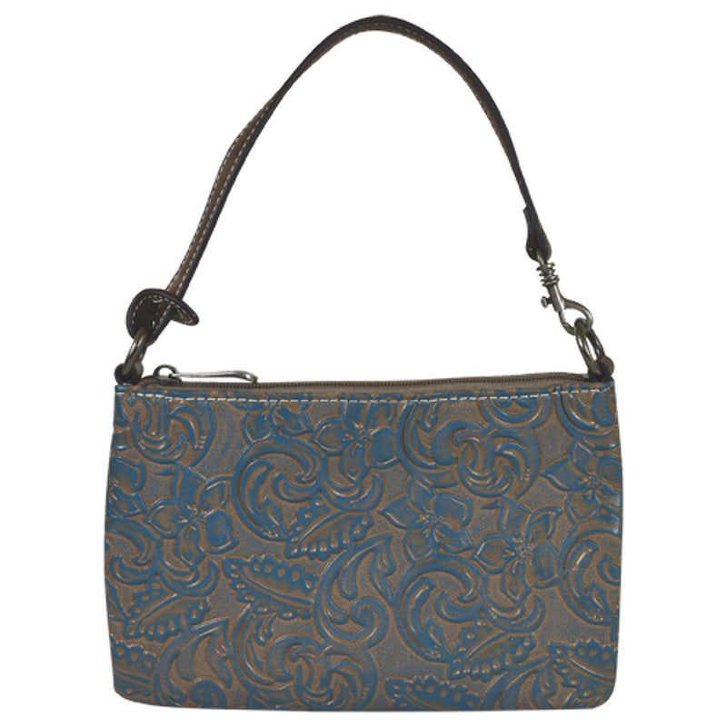 Load image into Gallery viewer, 2149687BRN - Justin Mini Shoulder Bag Turquoise Wash
