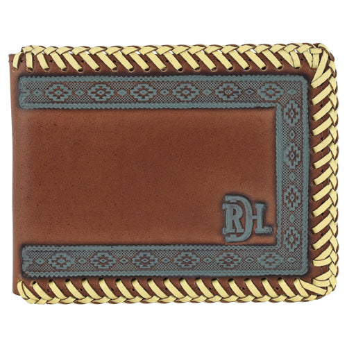 23111881W4 - Red Dirt Hat Co Bifold Wallet, Turquoise Washed Edge Pattern