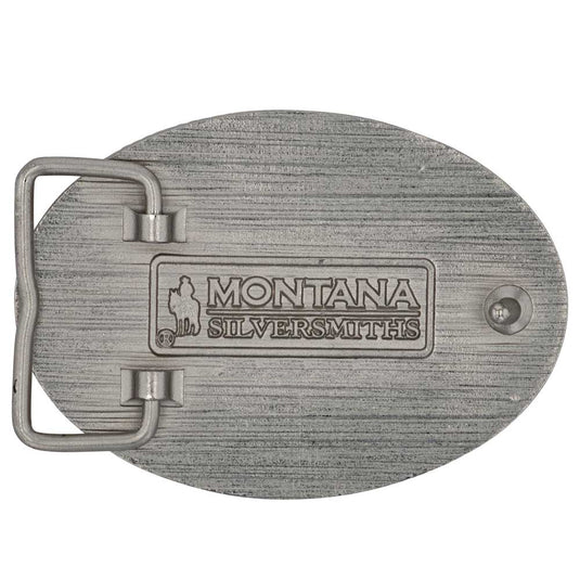 A891WC - Montana Silversmiths Protected House Warrior Collection Attitude Buckle