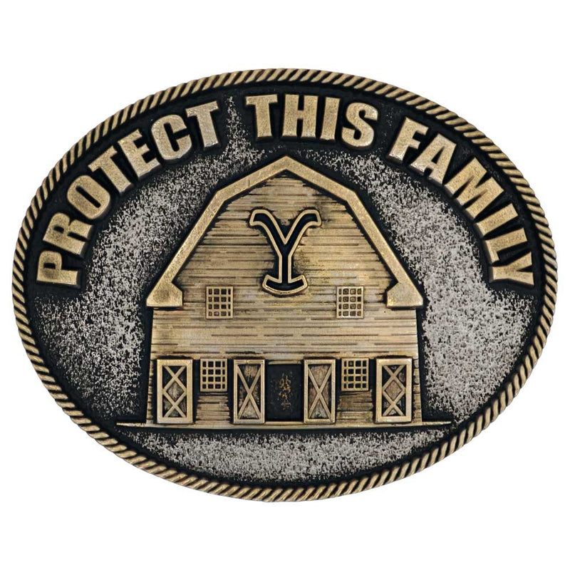 Load image into Gallery viewer, A909YEL - The Yellowstone Y Protect Family Belt Buckle
