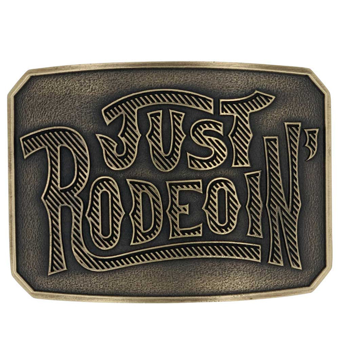 A925CDB - Montana Silversmith Dale Brisby Just Rodeoin' Attitude Belt Buckle