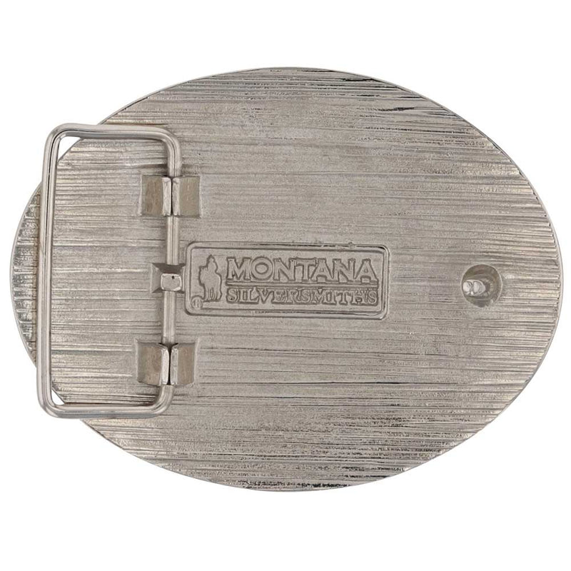 Load image into Gallery viewer, A962CST - Montana Silversmiths Cowboy Sh*t Cowboy Attitude Buckle
