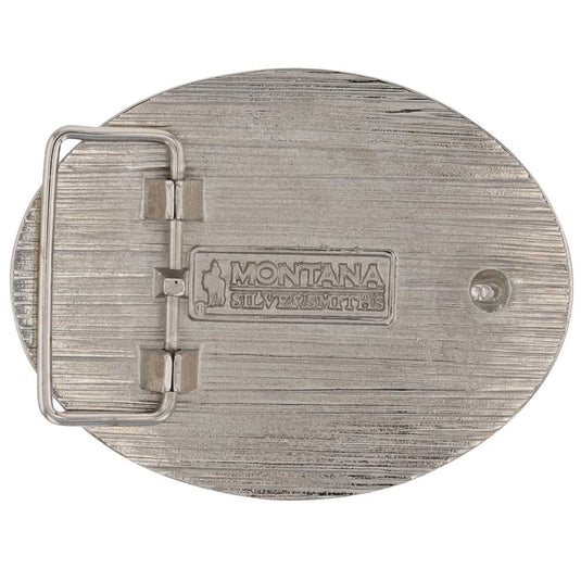 A962CST - Montana Silversmiths Cowboy Sh*t Cowboy Attitude Buckle