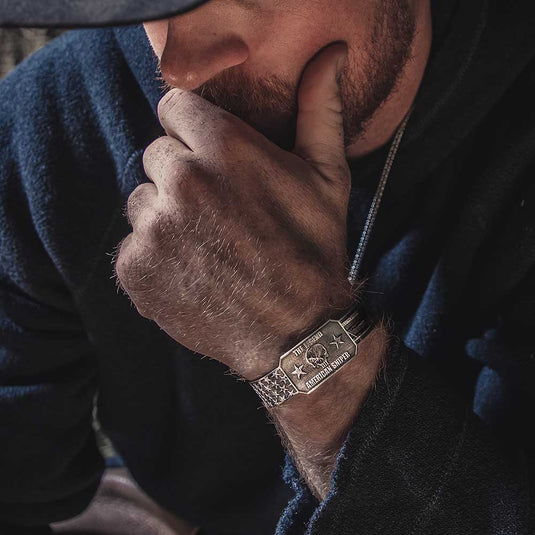 CKBC5084 - Montana Silversmiths The Legend Chris Kyle Cuff Bracelet