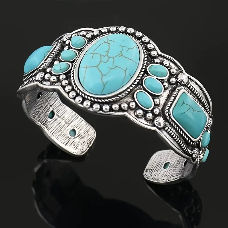 Load image into Gallery viewer, TMBC1 - Turquoise Retro Bracelet
