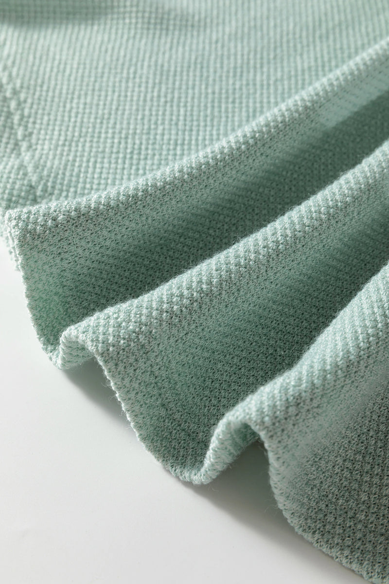 Load image into Gallery viewer, DLLS382 - Ladies Moonlight Jade Textured Raglan Sleeve Knit Loose Top
