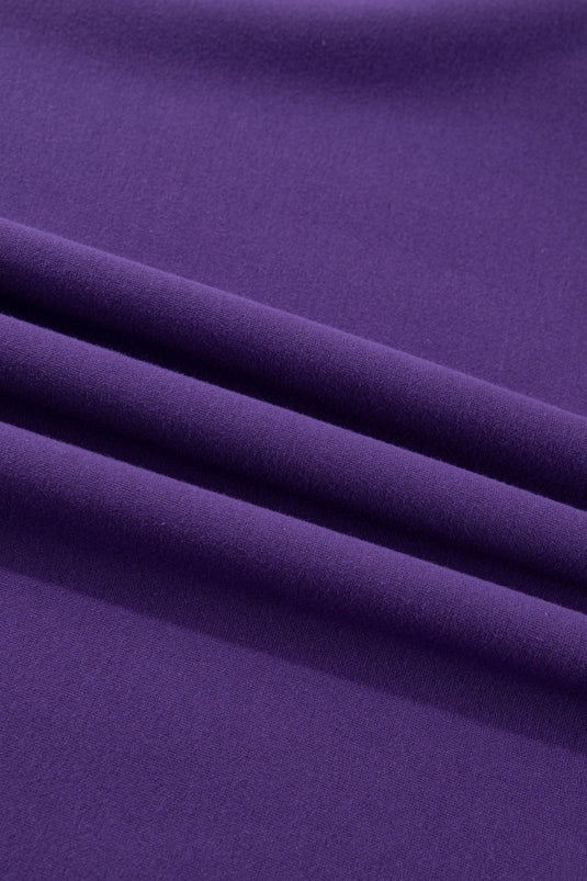 DLLS1132 - Ladies Tillandsia Purple Oversize Reversible Mock Neck Sweatshirt