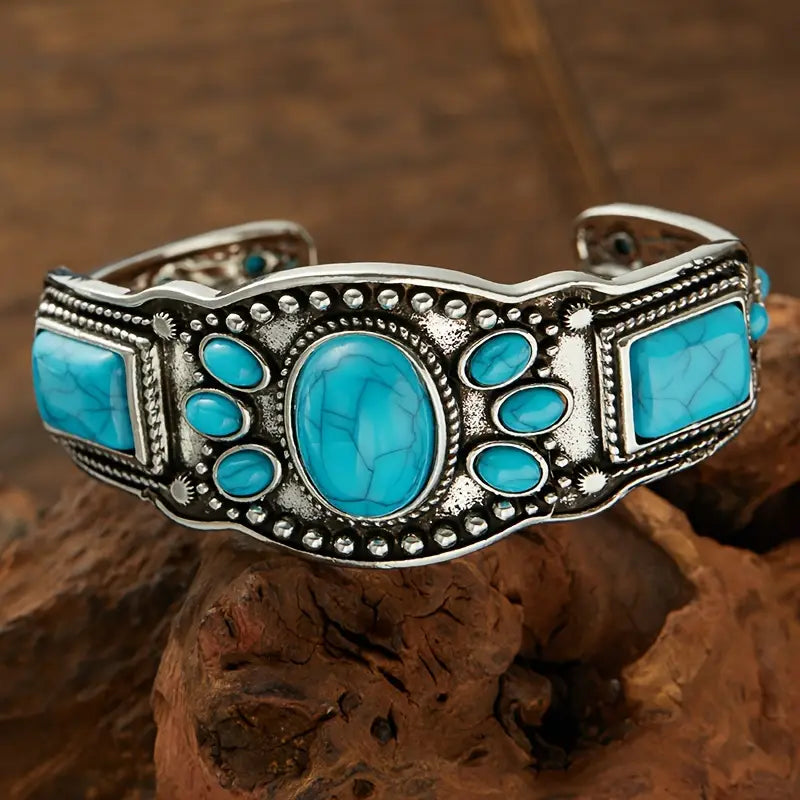 Load image into Gallery viewer, TMBC1 - Turquoise Retro Bracelet
