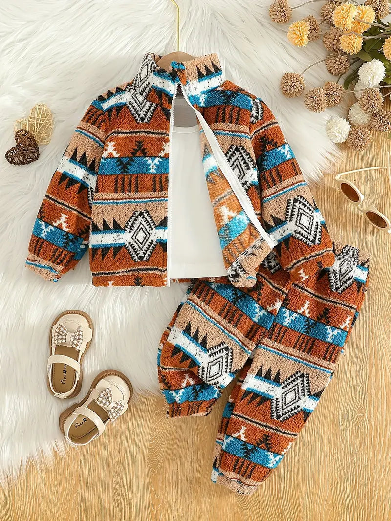 Load image into Gallery viewer, TMCHD45 - Baby &amp; Child Aztec Print 2 Piece Set
