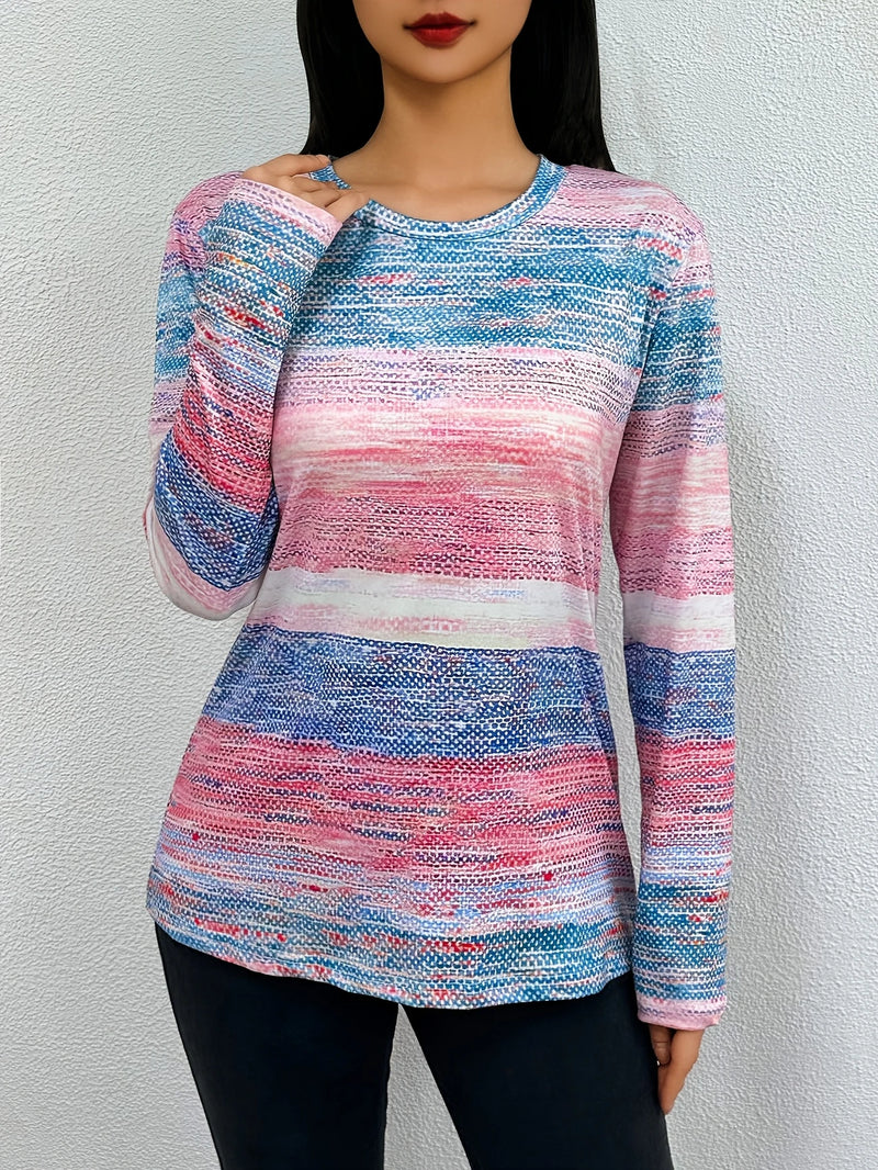 Load image into Gallery viewer, TMTSHT99 - Ladies Long Sleeve Graphic Print Shirt
