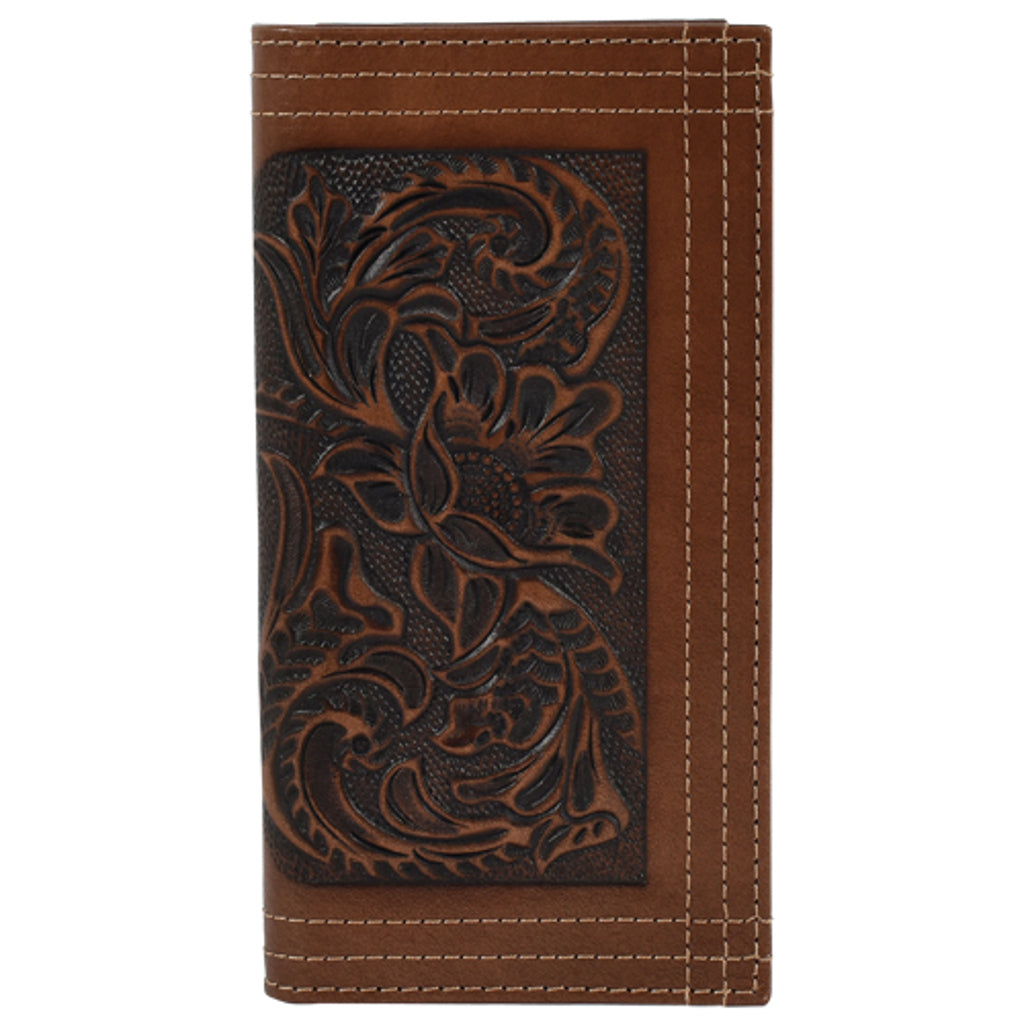 24152767W4 - Justin Rodeo Wallet Tooled W/Triple Stitch – D & D Outfitters