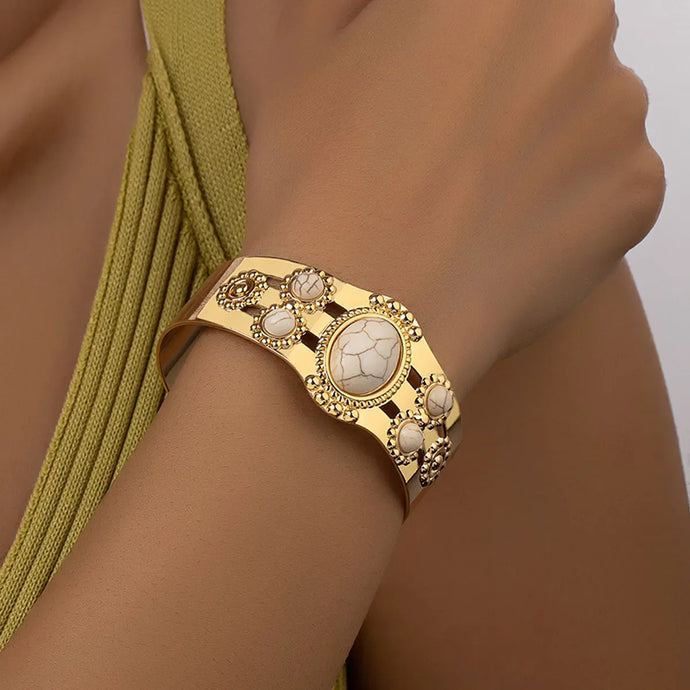 GOODBC 4 - Gold White Multi Stone Bracelet