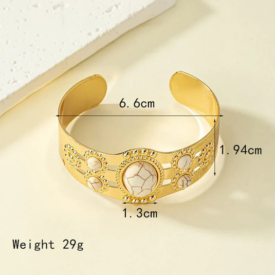 GOODBC 4 - Gold White Multi Stone Bracelet