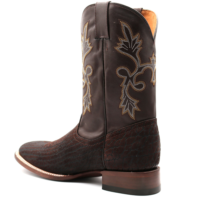 Load image into Gallery viewer, CP1703 - Cowboy Prayer Hand Crafted Genuine Brown Bullhide Shoulder Boots
