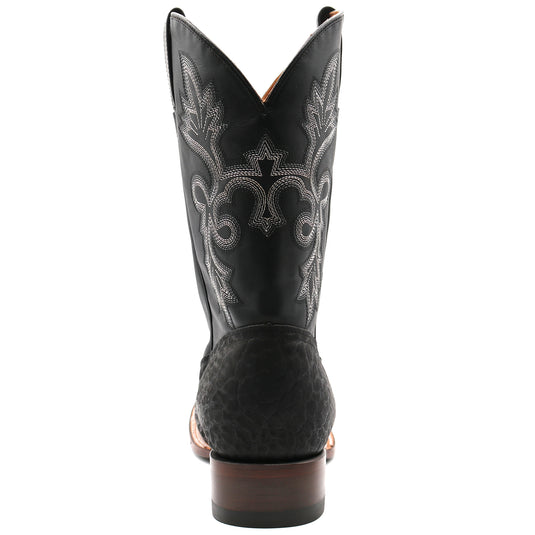 CP1706 - Cowboy Prayer Hand Crafted Genuine Black Bull Shoulder Cowboy Boots