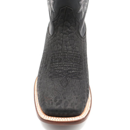 CP1706 - Cowboy Prayer Hand Crafted Genuine Black Bull Shoulder Cowboy Boots