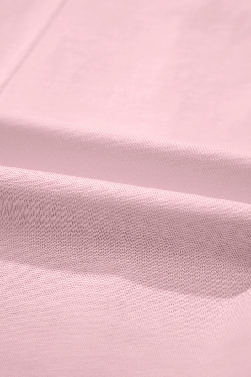 Load image into Gallery viewer, DLLS641 - Ladies Pink Stitched Detail Loose Tank Top Cotton 2pcs Short Set

