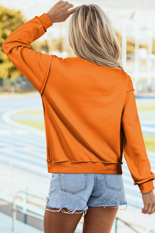 DLLS662 - Ladies Carrot Oversize Drop Shoulder Reversible Mock Neck Sweatshirt