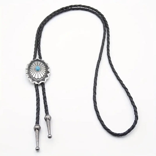 TMBLO1 - Turquoise Resin Bolo Tie