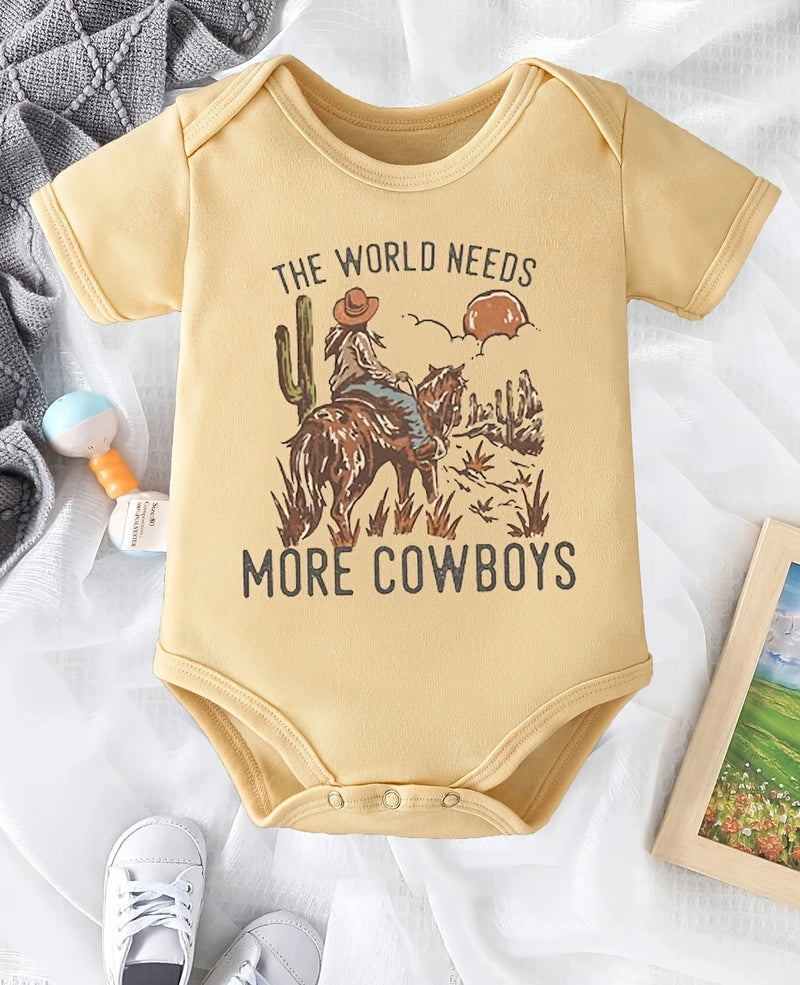 Load image into Gallery viewer, TMCHD12 - World Needs More Cowboy Romper

