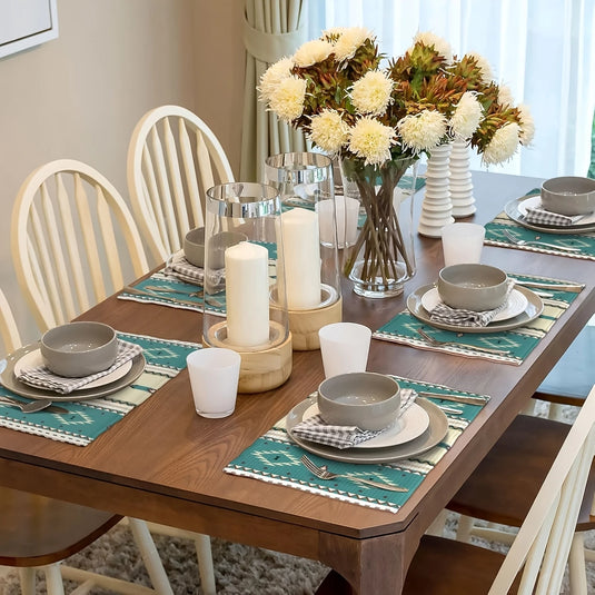 TMPLMT8 - Aztec Inspired Southwest Placemats - Set of 4