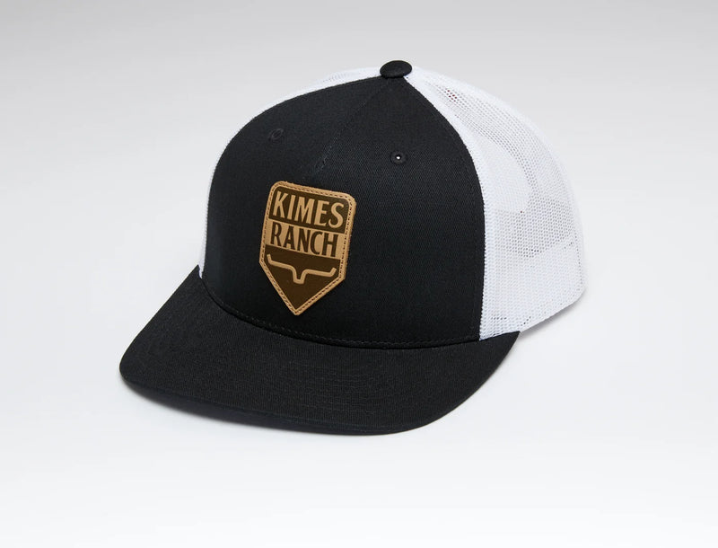 Load image into Gallery viewer, KM12 - Kimes Ranch Drop In Trucker Cap Black
