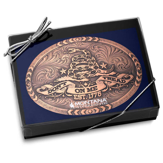 52110BLB - Montana Silversmiths Vintage Bronze Gadsden Belt Buckle