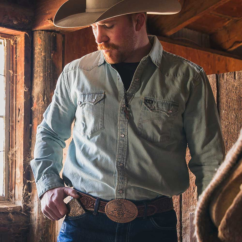 Load image into Gallery viewer, 52110BLB - Montana Silversmiths Vintage Bronze Gadsden Belt Buckle

