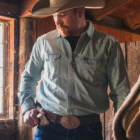 52110BLB - Montana Silversmiths Vintage Bronze Gadsden Belt Buckle