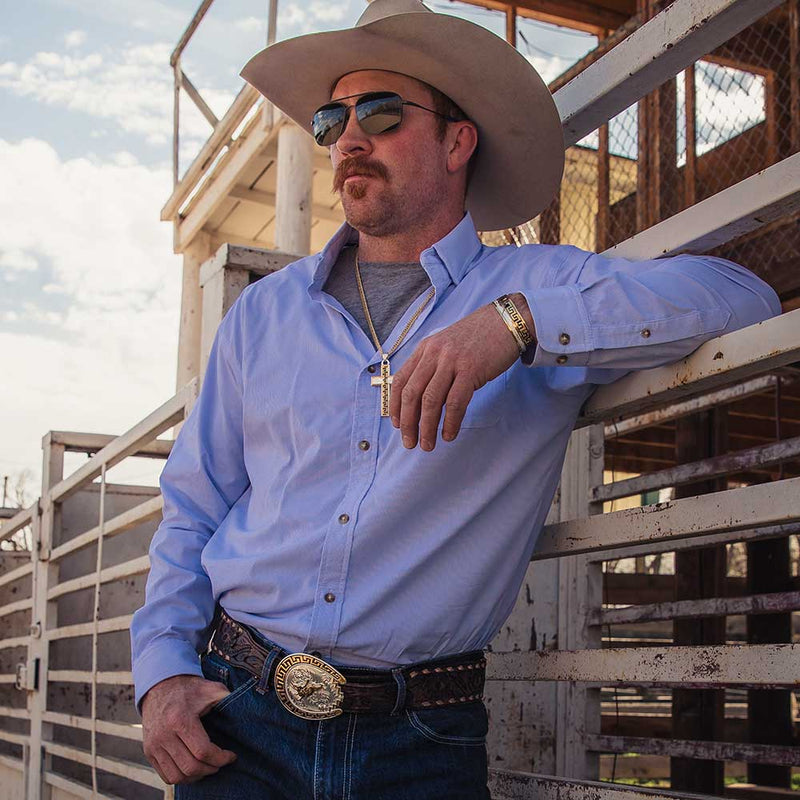Load image into Gallery viewer, 52810 - Montana Silversmiths Sunrise Mesa Buckle with Bull Rider
