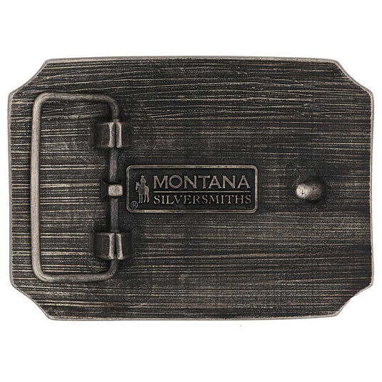 A1000DB - Montana Silversmiths Broncs and Tonks Attitude Buckle