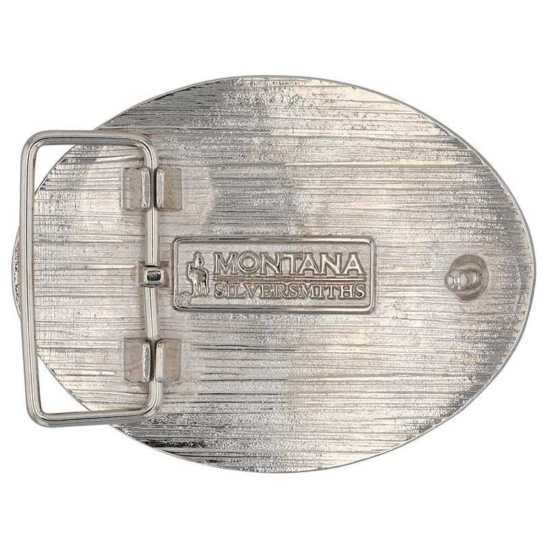 Load image into Gallery viewer, A1005 - Montana Silversmiths Tri-tone Christian Cowboy Attitude Buckle
