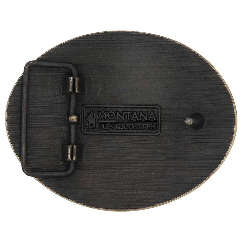 Load image into Gallery viewer, A1007C - Montana Silversmiths Cowboy Up Attitude Buckle
