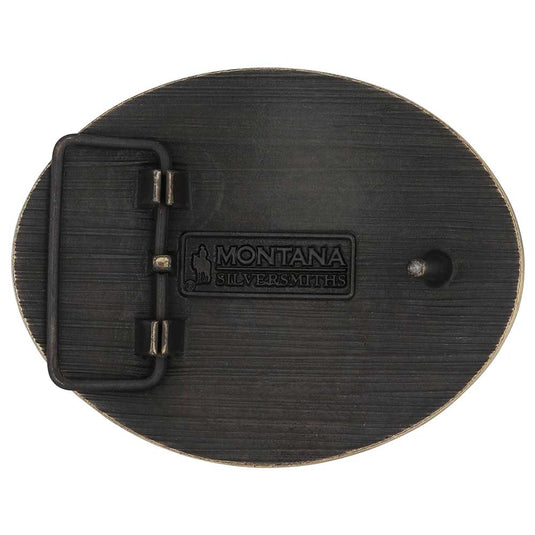 A1007C - Montana Silversmiths Cowboy Up Attitude Buckle