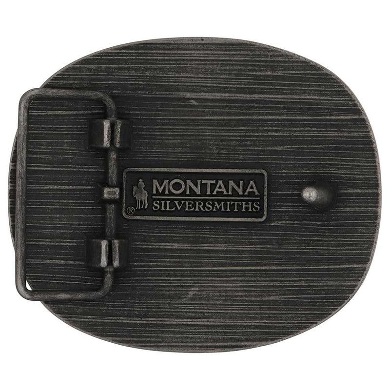 Load image into Gallery viewer, A1018WR - Montana Silversmiths Keep it Old School Whiskey Bent Buckle
