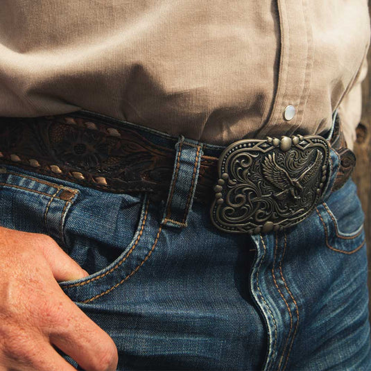 A1034S - Montana Silversmiths Soaring Freedom Buckle