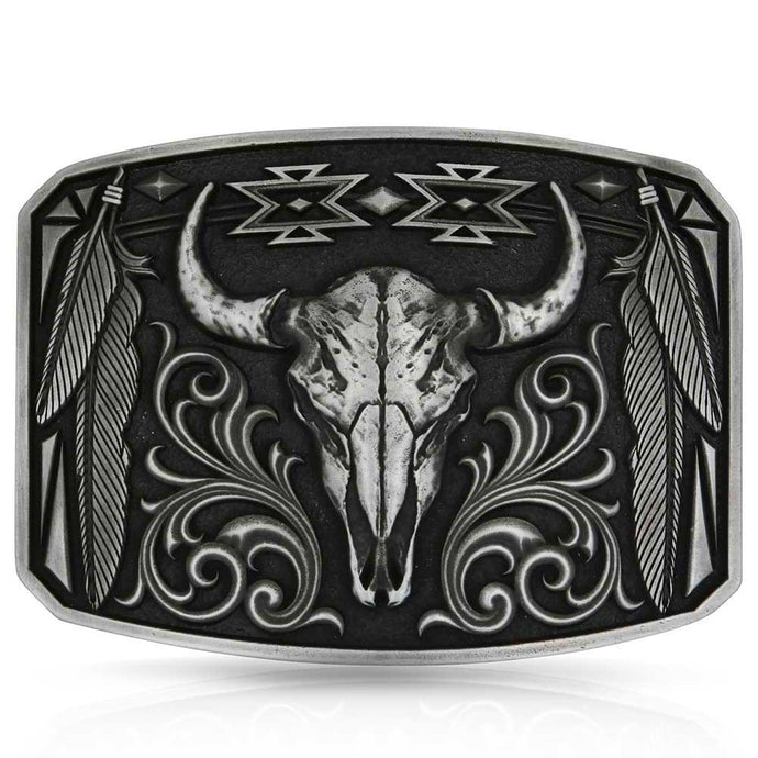 A1037S - Montana Silversmiths Legend & Pride Buckle