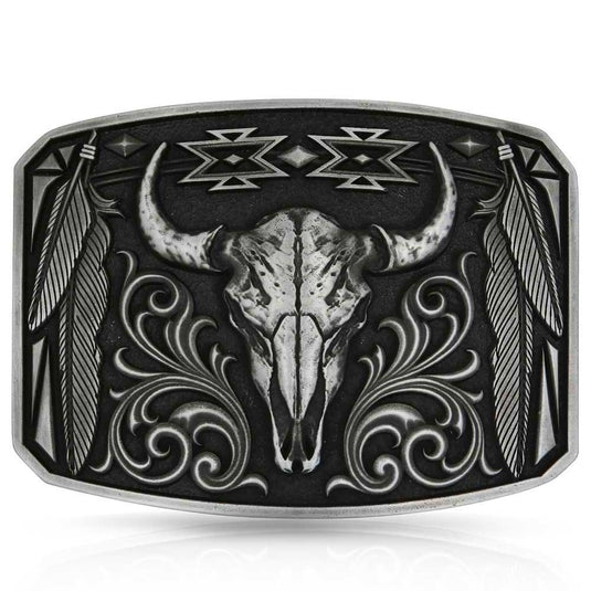A1037S - Montana Silversmiths Legend & Pride Buckle