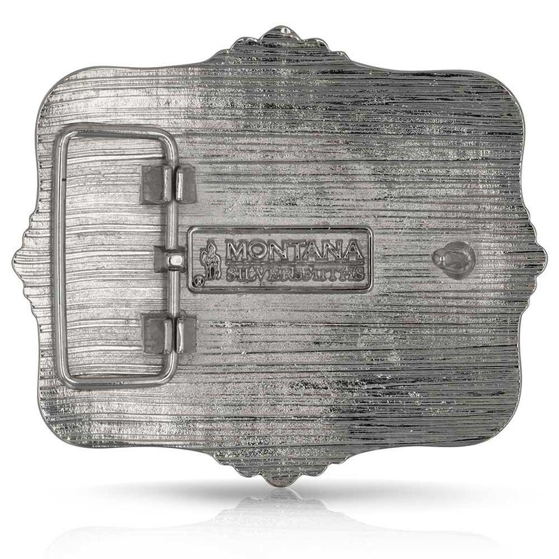 Load image into Gallery viewer, A1038P - Montana Silversmiths Code of the West Buckle
