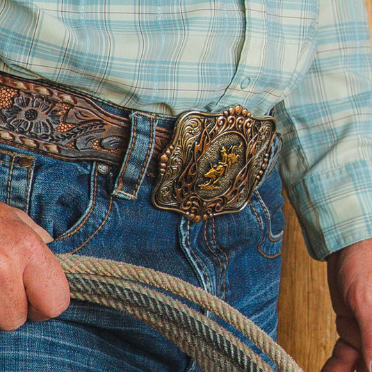 A1038P - Montana Silversmiths Code of the West Buckle