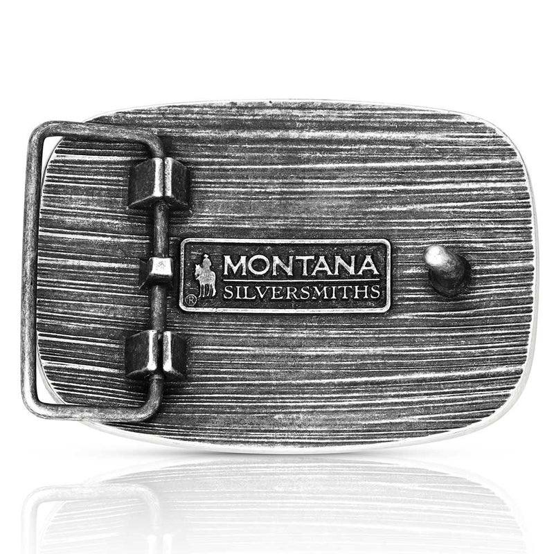 Load image into Gallery viewer, A1054P - Montana Silversmiths Western Patriotic Longhorn Buckle
