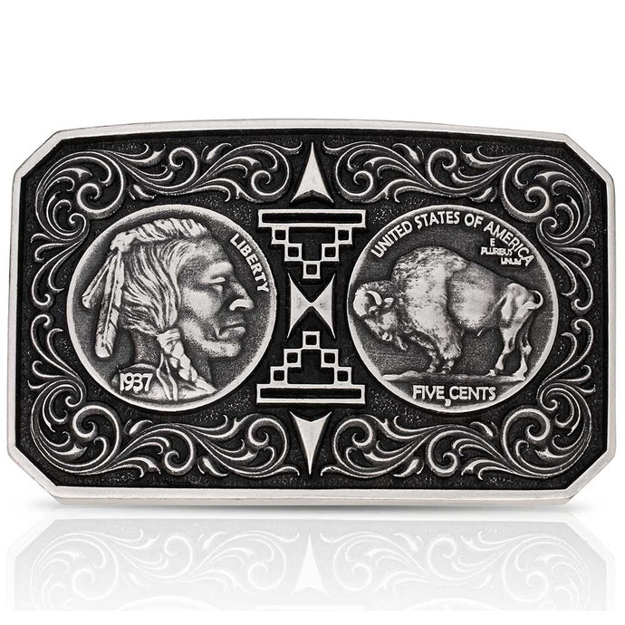 A1055S - Montana Silversmiths Westward Way Buckle
