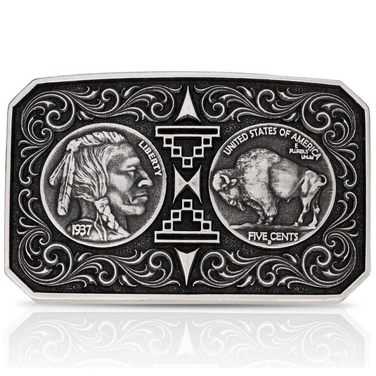 A1055S - Montana Silversmiths Westward Way Buckle